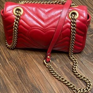 Red Gucci Medium Marmount collection